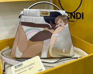 Fendi Peekaboo White Iconic Mini