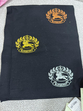 Burberry Black Wool with Burberry Print