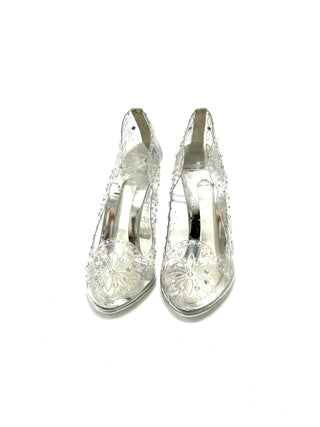 Dolce and Gabbana Silver PVC Crystal Embellishments