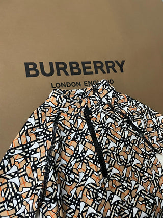 Burberry Beige TB Logo Long Sleevee Swim Shirt
