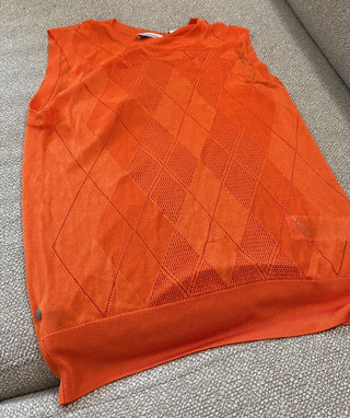 Burberry Sleeveless Orange Top