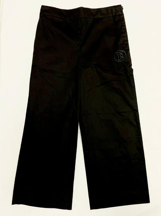 Burberry Black Arianna Trousers with TB Embroidery