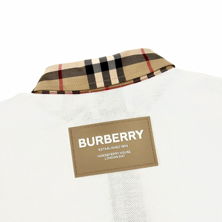 Burberry Classic Vintage Detailed White Polo Dress