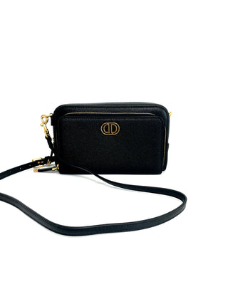 Dior Black Caro Double Pouch