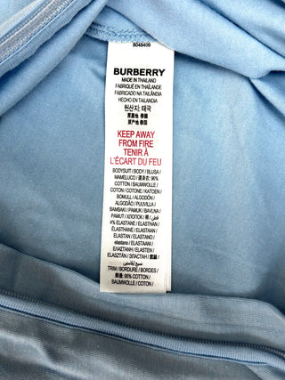 Burberry Baby Blue Classic 3 Pieces Onesie Baby Gift Set