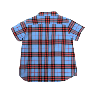 Burberry Blue Red Classic Design Shirt