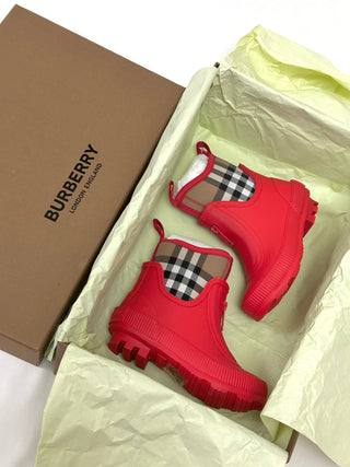 Burberry Red Classic Rain Boots