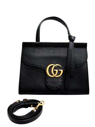 Gucci Black Leather Top Handle Bag