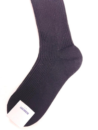 Burberry Wool socks with Horse Embroidery in Black