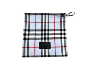 Burberry Checkered Drawstring Pouch