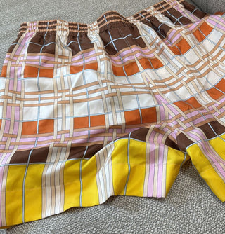 Burberry Tawney Silk MultiColor Short