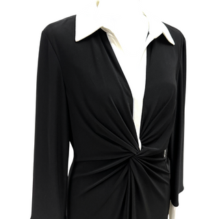 Karl Lagerfeld Black Long Sleeve Dress