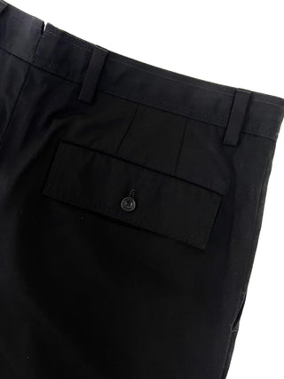 Burberry Black Shorts with Iconic Classic Stripe