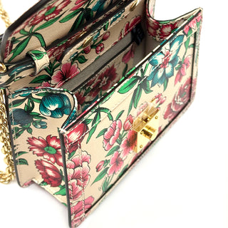 Gucci Flower Chain Shoulder Bag Multi Color