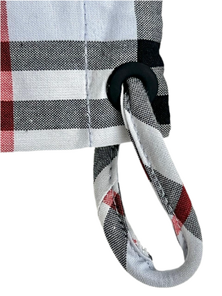 Burberry Checkered Drawstring Pouch
