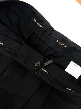 Burberry Black Shorts with Iconic Classic Stripe