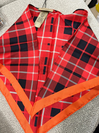 Burberry Red Orange Scarf