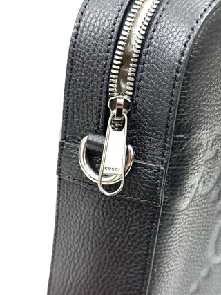 Gucci Big GG Laptop Bag Black Leather