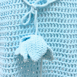 Burberry Turquoise Blue Knitted Dress