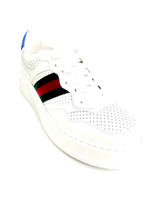 Gucci White Blue GG Sneakers