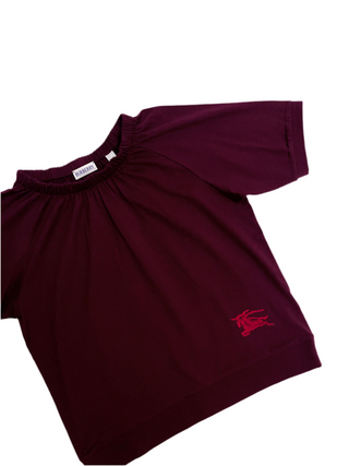 Burberry Maroon Shirt with Red Horse embroidery