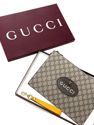 Gucci Pouch With Yellow Hand Strap