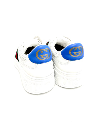 Gucci White Blue GG Sneakers