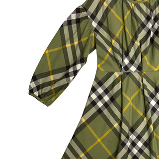 Burberry Green Classic Caro Patch Dress