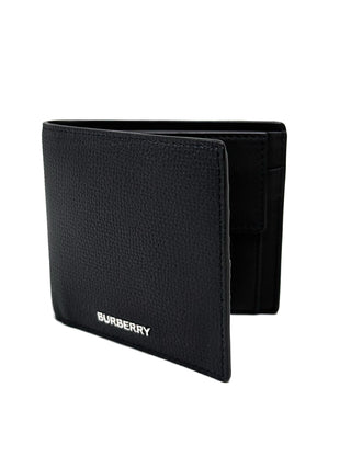 Burberry Black Leather Wallet Coin