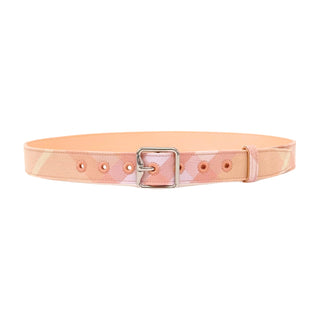 Burberry Peach White Caro Patch Lady Belt