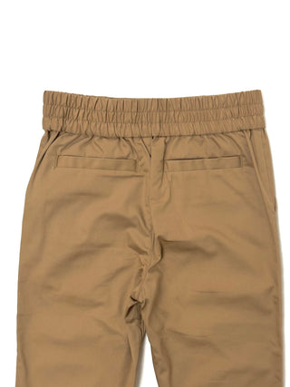 Burberry Beige Horse Embroidered Long Trousers
