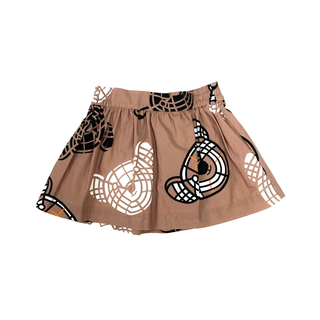 Burberry Brown Iconic Bear Logo Skirt