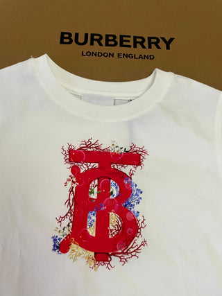 Burberry White TB Logo T’shirt