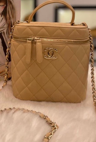 Chanel Large Vanity Case Gold