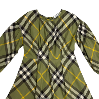 Burberry Green Classic Caro Patch Dress