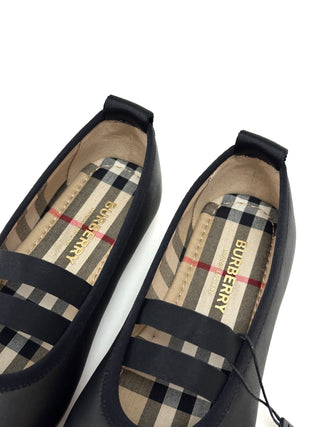 Burberry Soft Leather Black inside Classic Ballerina