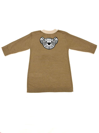Burberry Iconic Teddy Bear Logo other side Emroidered Name Logo Wool Pullover Dress