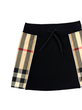 Burberry Black with Classic Design sides Skirt
