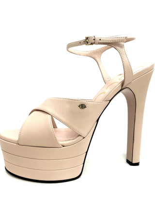 Gucci Plateau Sandals Beige