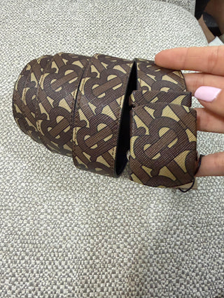 Burberry Brown TB Buckle Belt