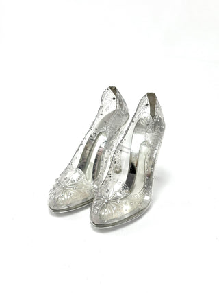Dolce and Gabbana Silver PVC Crystal Embellishments