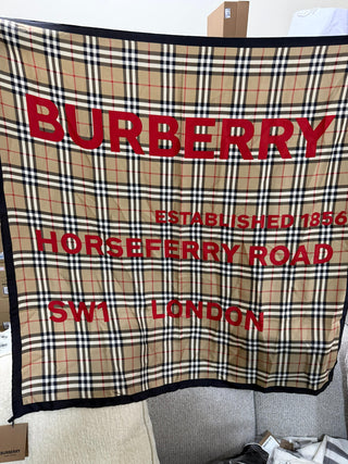 Burberry Beige Silk Scarf
