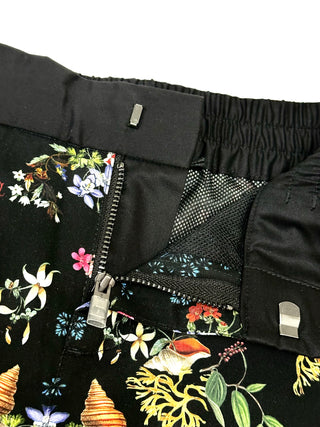 Burberry Black with Flower Print Shorts