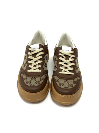 Gucci Classic Monogram Brown Beige Sneakers