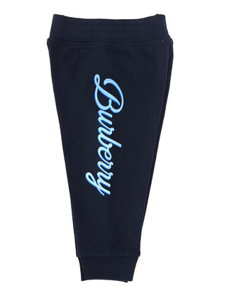 Burberry Navy Script Logo Jogger