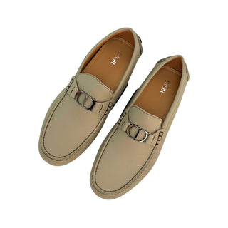Dior Odeon Loafer Beige Grained Calfskin