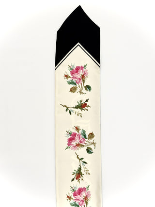 Gucci Blind For Love Black and White Silk Twilly/ Neck Bow