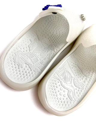 Burberry Rubber Jelly Sandals in Ice Blue