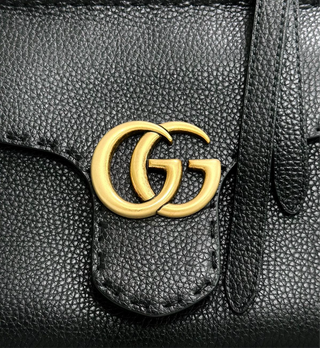 Gucci Black Leather Top Handle Bag