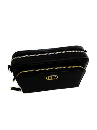 Dior Black Caro Double Pouch